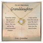 Precious Granddaughter - Love Knot Necklace