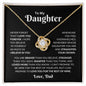 Daughter -Love Knot - Straighten Your Crown - Gift For Her