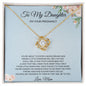 Daughter - On Your Pregnancy- Love Knot Necklace - Mom-To-Be, Mother's Day