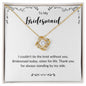 Bridesmaid -Tie The Knot - Love Knot Necklace