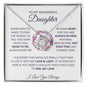 To My Wonderful Daughter - Love Knot Necklace
