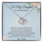 Daughter - On Your Pregnancy- Love Knot Necklace - Mom-To-Be, Mother's Day