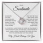 To My Soulmate - My Heart Belongs To You - Love Knot Necklace