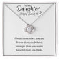 Daughter Sweet 16- Love Knot Necklace