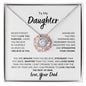 Daughter - Straighten Your Crown - Love Knot Necklace