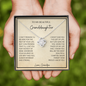 Be Brave - Love, Grandpa - Love Knot Necklace