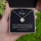 To My Wife - I Love You- Love Knot Necklace