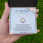 Daughter - On Your Pregnancy- Love Knot Necklace - Mom-To-Be, Mother's Day