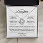 My Baby Girl - Daughter - Love Knot Necklace