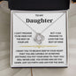 To My Daughter - Love Knot Necklace
