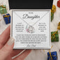 Daughter - Believe Deep In Your Heart- Love Knot Necklace