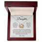 Daughter - Believe Deep In Your Heart- Love Knot Necklace