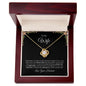 To My Wife - I Love You- Love Knot Necklace