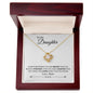 To My Daughter - Love Knot Necklace