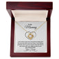 To My Mommy - Love, Your Tummy - Love Knot Necklace