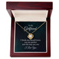 To My Girlfriend - You Are Perfect- Love Knot Necklace