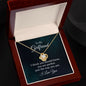 To My Girlfriend - You Are Perfect- Love Knot Necklace