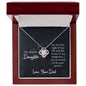Daughter- You Are The Light Of MY Life, Love Dad - Love Knot Necklace