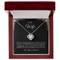 To My Wife - I Love You- Love Knot Necklace