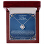 To My Mom On My Wedding Day - Love Knot Necklace