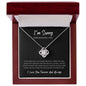 I Love You Forever and Always - Love Knot Necklace