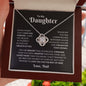 Daughter -Love Knot - Straighten Your Crown - Gift For Her