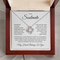 To My Soulmate - My Heart Belongs To You - Love Knot Necklace