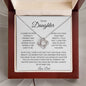 My Baby Girl - Daughter - Love Knot Necklace