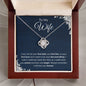 To My Wife - Love Knot Necklace