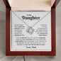 Daughter - I Love You Forever - Love Knot Necklace