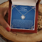 To My Mom On My Wedding Day - Love Knot Necklace