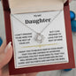 To My Daughter - Love Knot Necklace