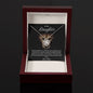 To My Daughter - This Mama Lion Will Always Have Your Back- Love Knot Necklace