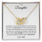 To My Daughter - Interlocking Hearts Necklace