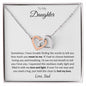 To My Daughter - Interlocking Hearts Necklace