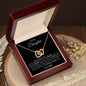 To My Daughter - You Are Loved -Interlocking Heart Necklace