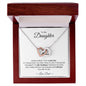 Daughter - Never Forget That I Love You - Interlocking Hearts Necklace