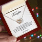 Daughter - Never Forget That I Love You - Interlocking Hearts Necklace