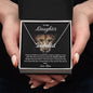 To My Daughter - This Mama Lion Will Always Have Your Back - Personalized Name Necklace