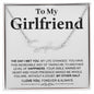 To My Girlfriend Signature Style Name Necklace