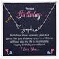 Happy Birthday - Signature Name Necklace