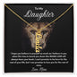 To My Daughter I Believe In You - Personalized Vertical Name Necklace