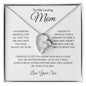 To My Loving Mom- Love, Your Son - Forever Love Necklace