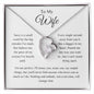 To My Wife - I'm Sorry - Forever Love Necklace