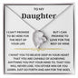 To My Daughter - Forever Love Necklace
