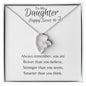 Daughter - Happy Sweet 16- Forever Love Necklace
