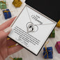 To My Mommy- Love, Your Tummy - Forever Love Necklace