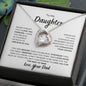 Daughter- Never Forget - Forever Love Necklace