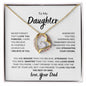 Daughter- Never Forget - Forever Love Necklace