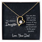 Daughter - You Are The Light Of My LIfe - Love Dad - Forever Love Necklace